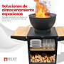 HEAT Kjok Cocina Exterior Ø56 cm Negro