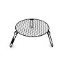 Barebones Fire Pit Parrilla Barbacoa - Redonda