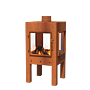 FORNO Chimenea exterior Digna Acero Corten