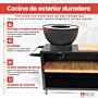 HEAT Trolle Cocina Exterior Negro