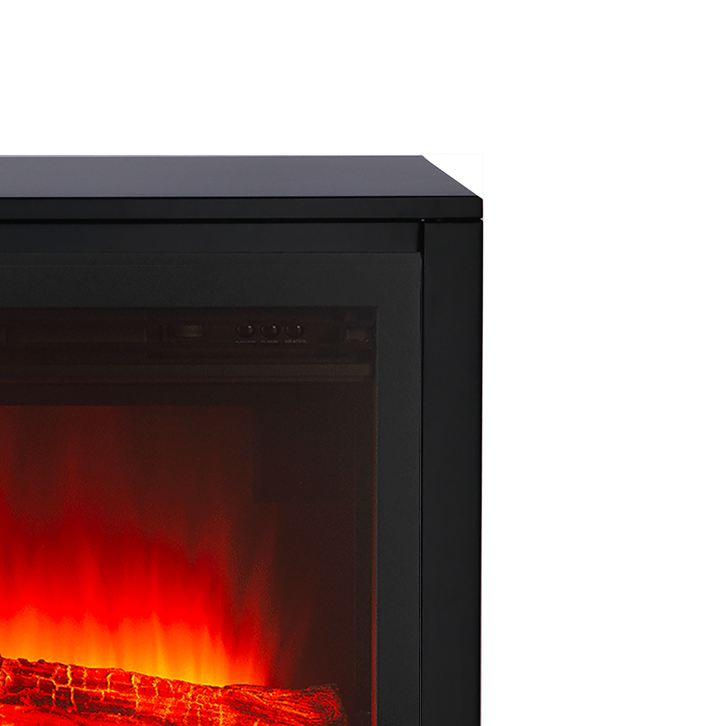 Livin' flame repisa de chimenea Ardez Negro