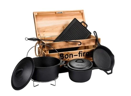 Bon Fire Set de cocina de hierro fundido