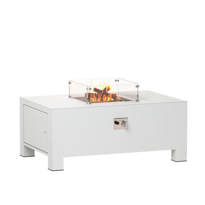 FORNO Mesa de fuego Brann Aluminio Blanco