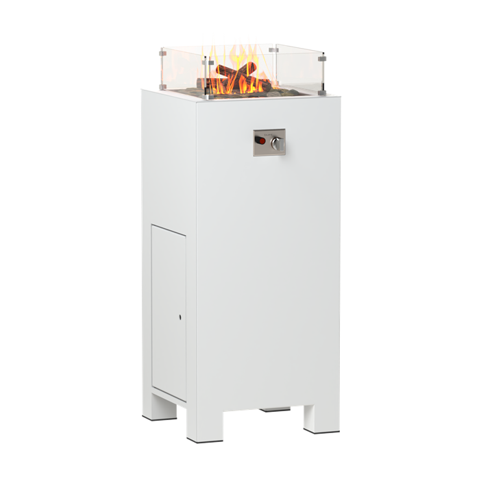 FORNO Mesa de fuego Brann Aluminio Blanco