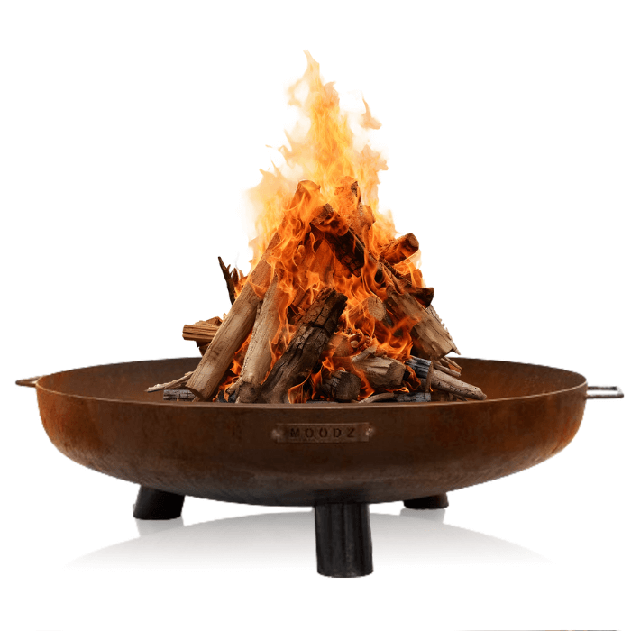 MOODZ Cuenco de fuego Feet & Handle Acero Corten