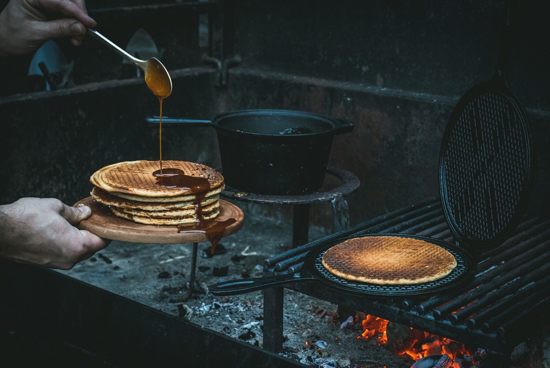 The Windmill Plancha Stroopwafel de hierro fundido