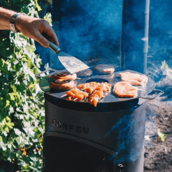 BonFeu BonGiano chimeneas exterior con plancha